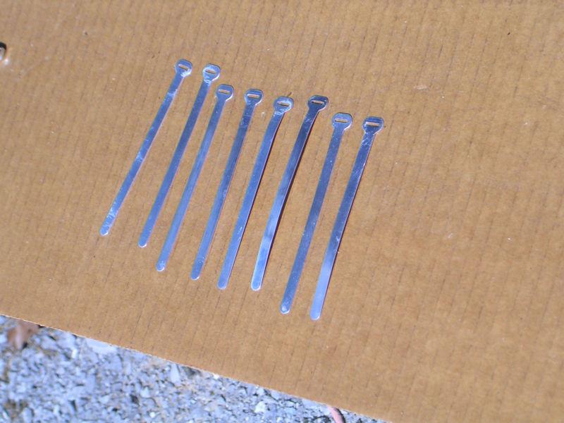 1950s-1960s nos ford aluminum wiring straps (8)  fomoco car truck 