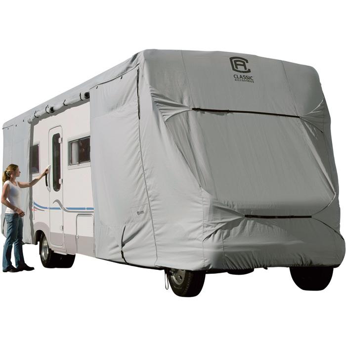 Classic accessories permapro class c rv cover- gray fits 20ft to 23ft rvs