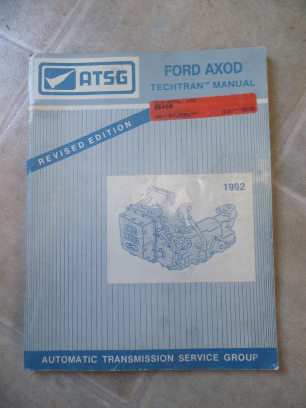 Techtran manual ford axod atsg revised edition (1992)