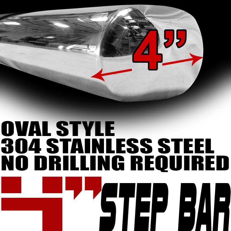 4" oval side step nerf bars running boards 02-09 dodge ram 1500/2500 quad cab ch