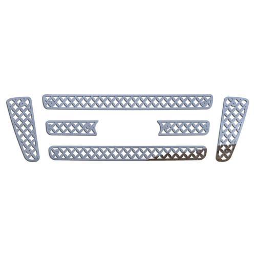 Ford f150 04-08 bar-style stainless diamond mesh front metal grille trim cover
