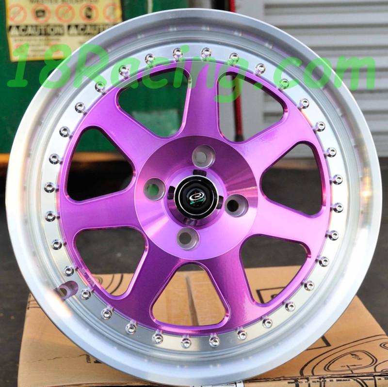 Rota wheel j mag  16x7 4x100 40 rcdy purple civic prelude  integra  mr2 