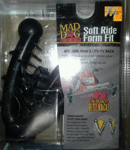 Mad dog atv gun, bow, ice auger utility rack