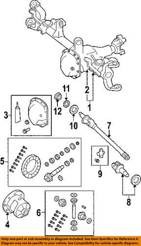 Jeep oem 68004090aa front axle & carrier-guide