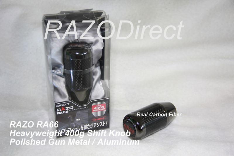 Razo ra66 400g heavyweight carbon - dark chrome shift knob  free shipping!