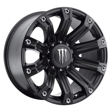 20x9 black tis monster edition wheels 534b 6x5.50 6x135 nitto terra 2756020