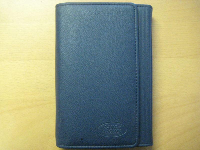 Land rover range rover sport owners manual with leather binder - 2006