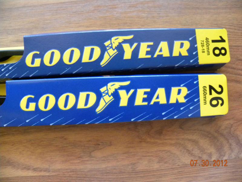 26 and 18 inch goodyear wiper blades- all metal blades -  made in the usa!!!