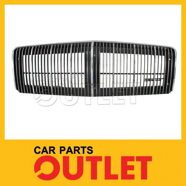 88 89 90 buick regal front grille chrome frame black insert 2dr custom/limited