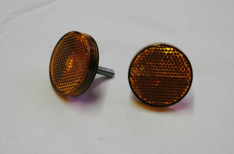 Universal motorcycle reflector, reflectors amber e-marked 17-021