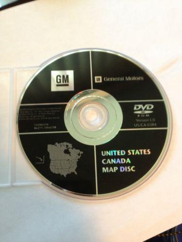 Cadillac gmc chevrolet hummer navigation dvd cd disc 10390370 disk gps map 3.0