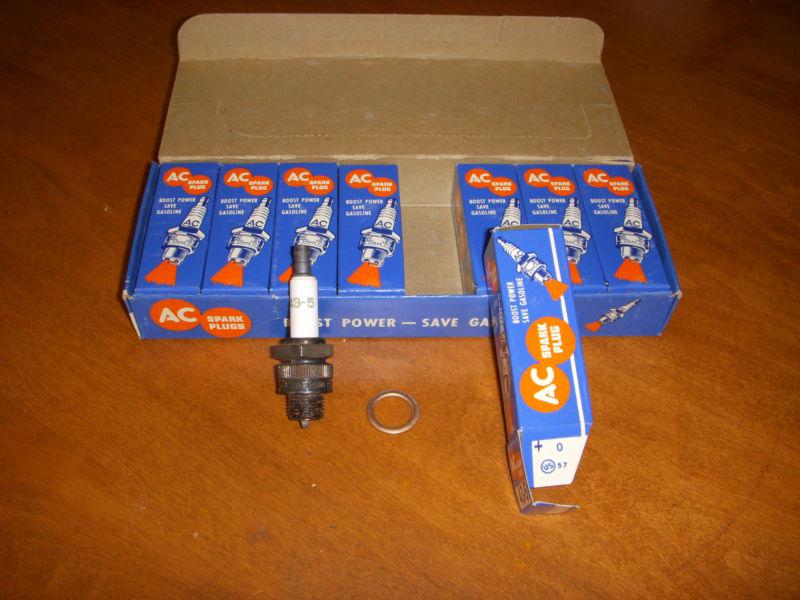 Ac delco nos 43-5 spark plugs chevrolet corvette gm ncrs dated 1957 