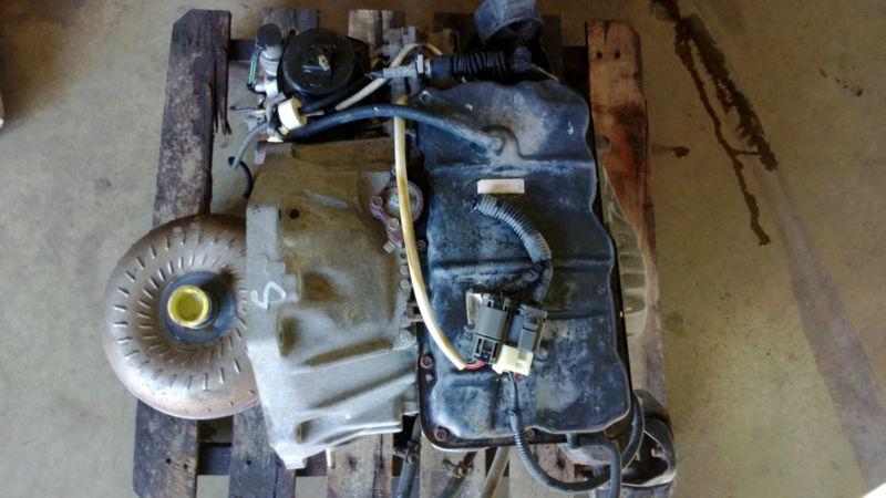 1990 nissan maxima transaxle/transmission. upper oil pan, with torque converter.