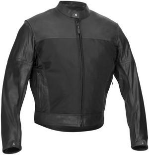 River road pecos mesh leather jacket black us 48