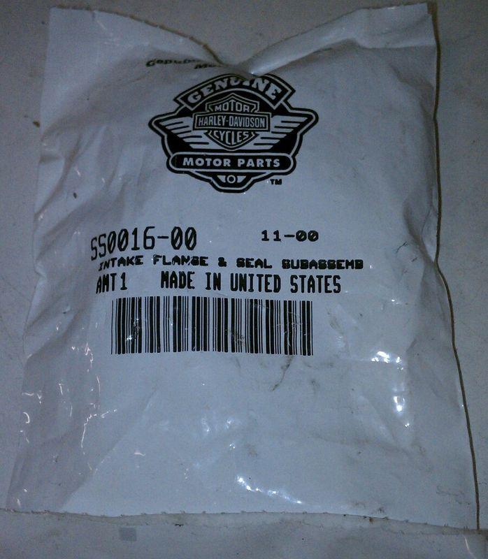 Harley-davidson intake flange & seal subassembly # 550016-00 bnip