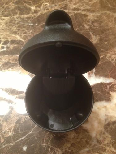Mini cooper ash/change adapter for cupholder; black