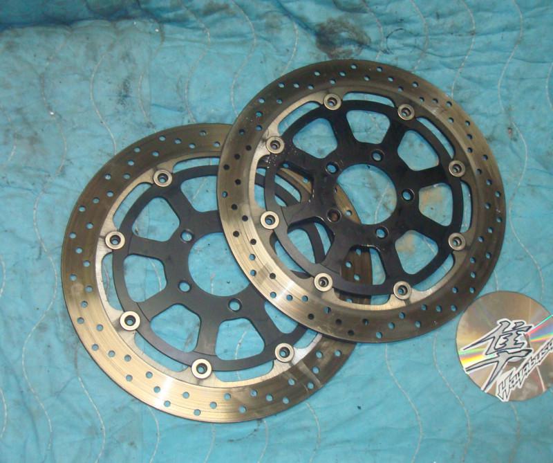 2004 hayabusa gsxr 1300 front brake rotors left & right nice suzuki busa 99 07