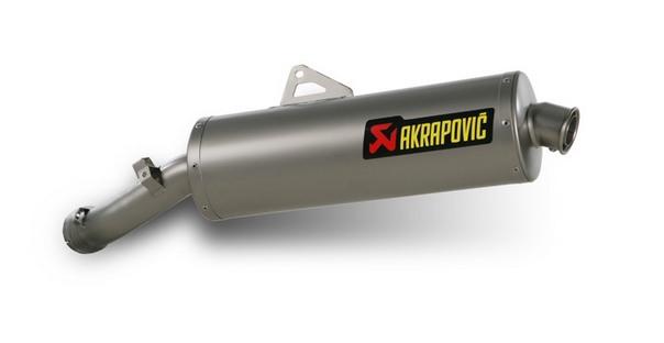 Akrapovic slip-on muffler oval titanium for bmw r1200gs 2010-2012