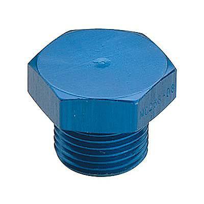 Fragola 481412 fittings external hex head o-ring plug -12 an aluminum blue each