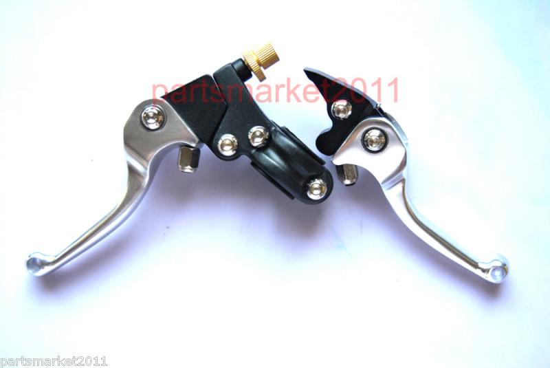 Silver unbreakable clutch hydraulic brake levers crf xr 50 70 bike 22mm short