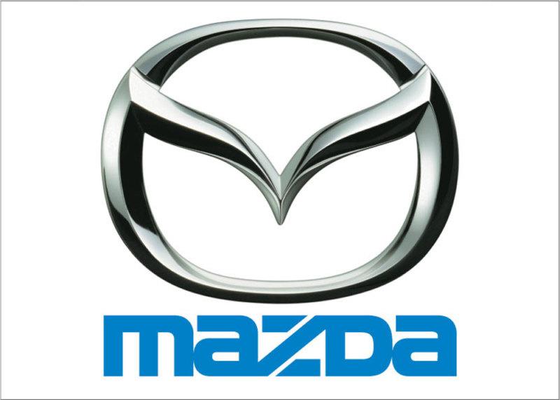Mazda emblem flag advertising logo banner 2.5 x 3.5ft *