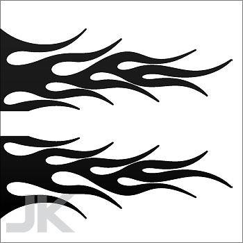 Decals sticker flame car parts motors flames fire racing body tuning 0502 x4f69