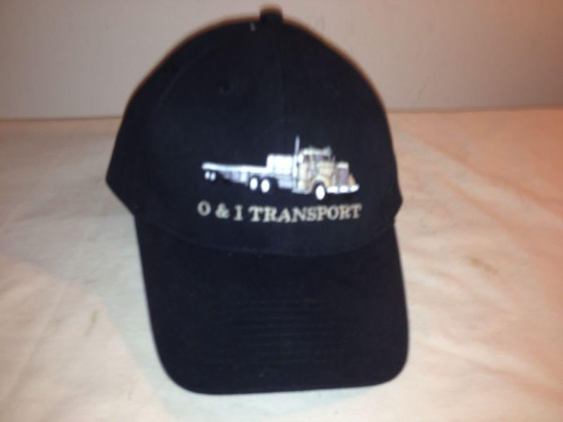 O & j transport truckers adjustable strapback hat