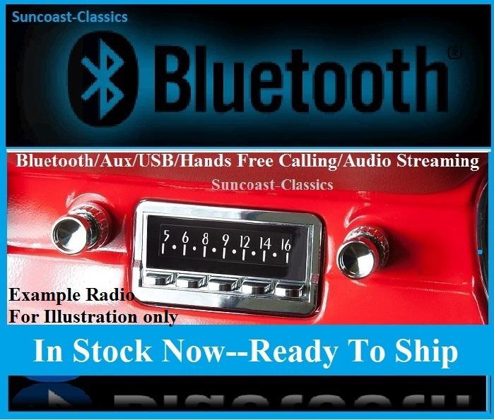 1970- 1981 camaro radio  am fm stereo w/ aux + usb + bluetooth hands free fd