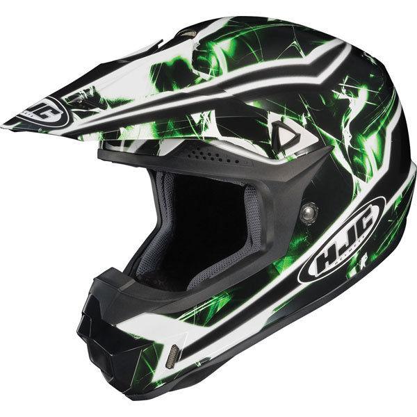 Green/black/white xl hjc cl-x6 hydron helmet
