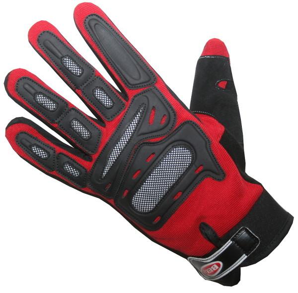 Mt151 motocross motorcycle bike red glove gloves size m