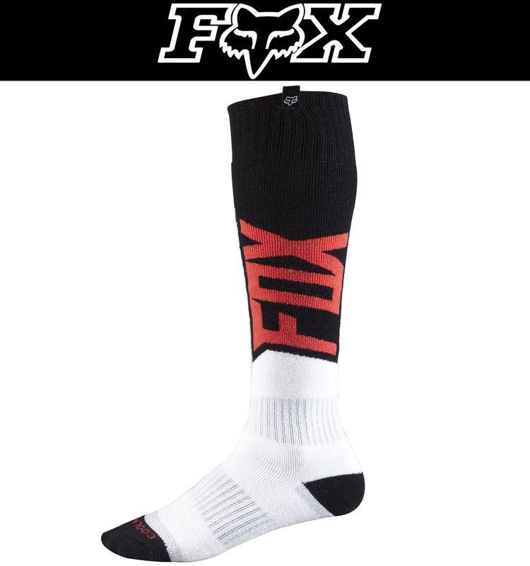 Fox racing fri youth socks red black white shoe sizes 11-7 dirt atv mx 2014