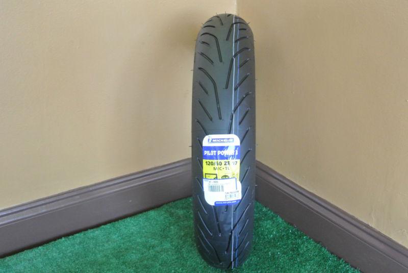 New 120/60/17 michelin pilot power 3 2ct motorcycle tire 120/60zr17 @elystires