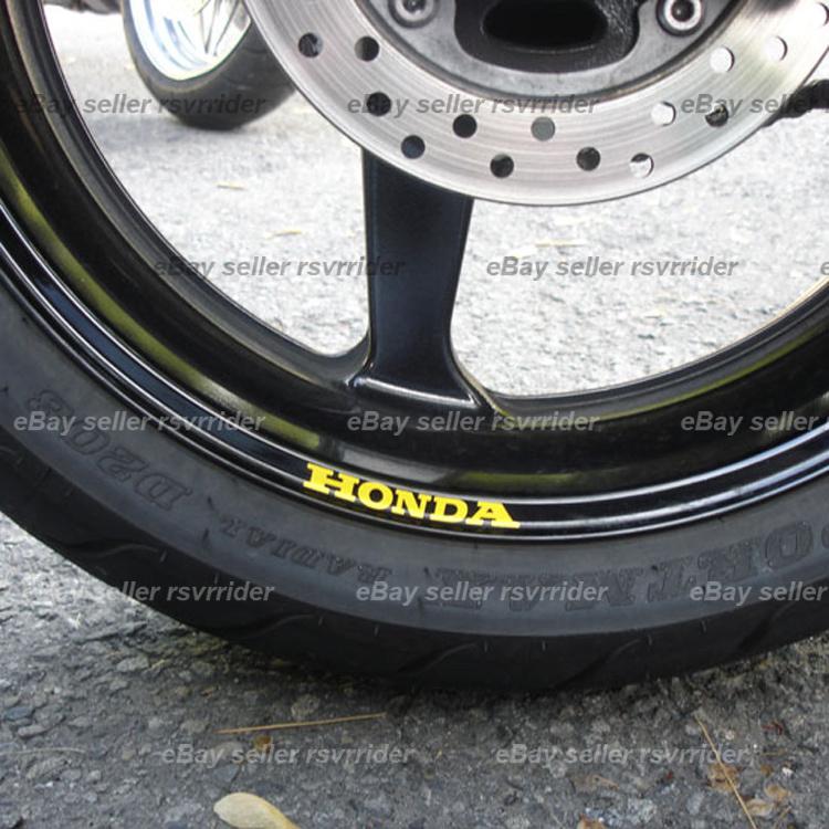 Honda rim decal fits 17 inch motorcycle rims