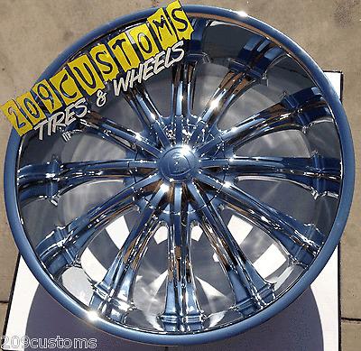 24" inch wheels rims chrome bw15 6x139.7 escalade 2001 2002 2003 2004 2005 2006