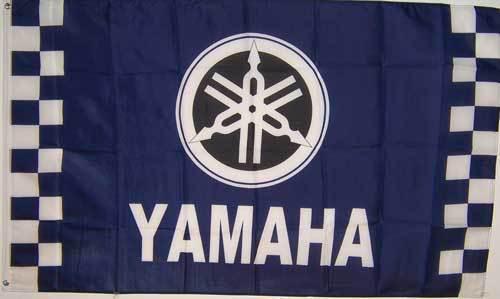 Yamaha moto sign flag  3' x 5' advertising checkered banner jc*