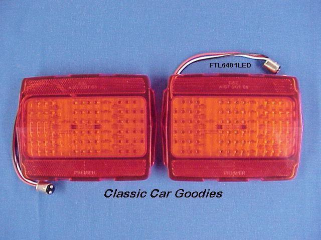 1964-1966 ford mustang 68 led tail lights (2) 1965 new!