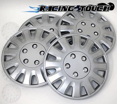 #738 replacement 15" inches metallic silver hubcaps 4pcs set hub cap wheel cover
