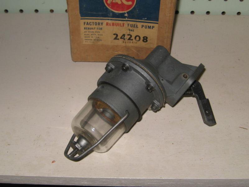 Rebuilt fuel pump #4208 ac logo ac #5620419 ford 1955-64 1961 mercury 6 cyl.