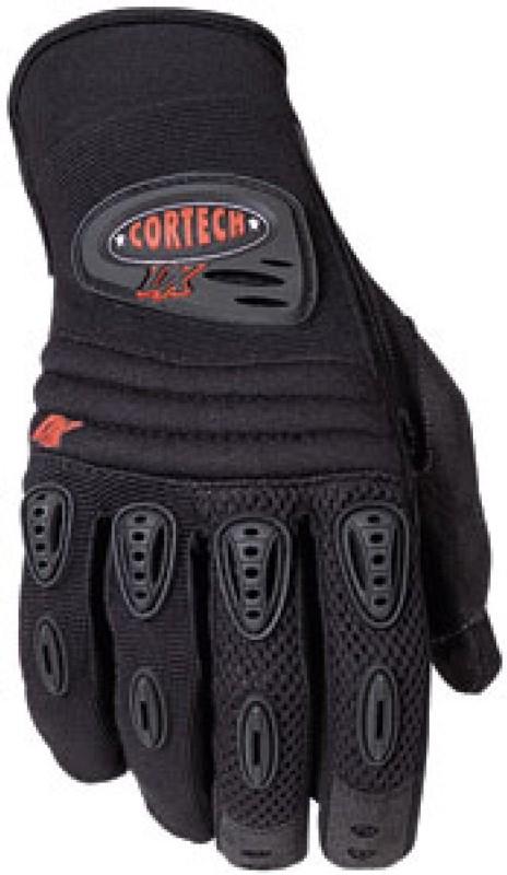 Mens new black cortech dx motorcycle riding glove 2xs