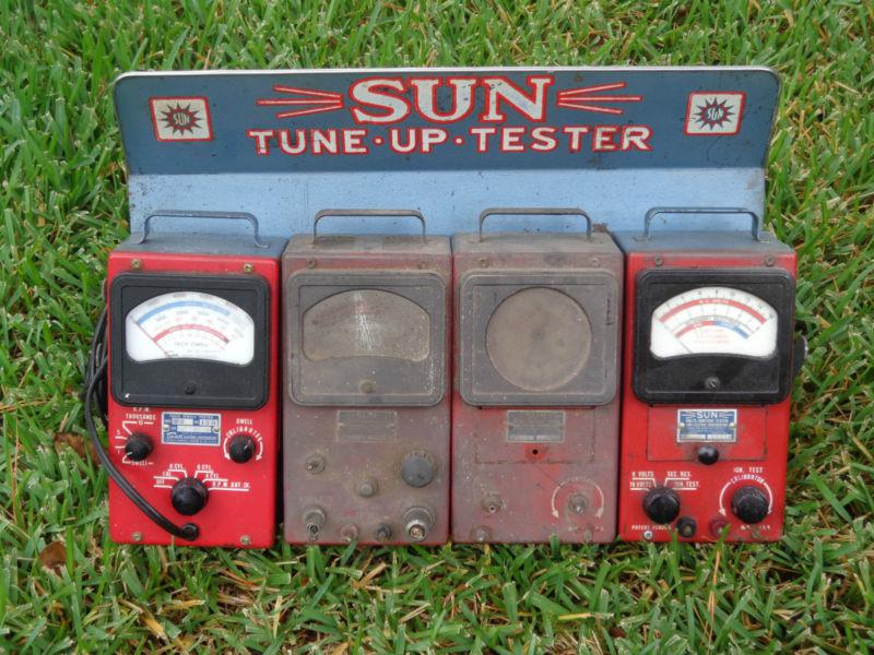 1950's sun enginetester set with stand good . no reserve complete wow!