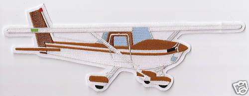 Cessna 150/152 airplane aircraft aviation collectable patch jacket size brown/w