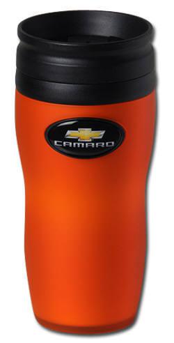 2010 2011 2012 2013 chevrolet camaro soft touch travel mug orange