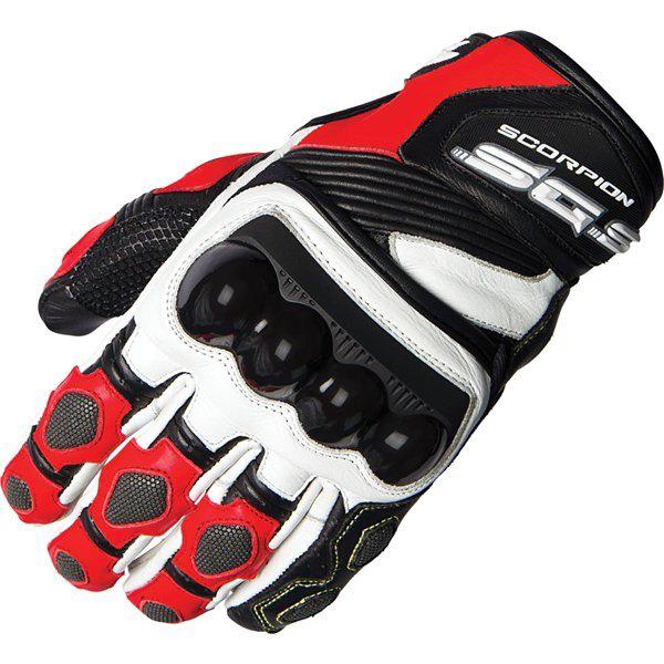Red xl scorpion exo sgs leather glove