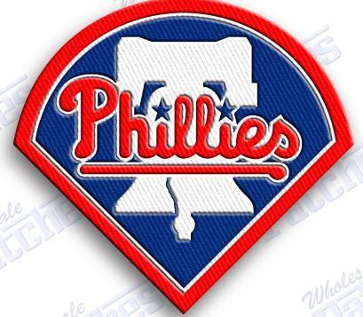 Philadelphia phillies  iron on embroidery patch 2.6 x 2.4 mlb baseball