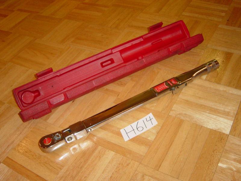 SNAP ON TOOLS 1/2 DRIVE ADJUSTABLE CLICK TYPE FLEX RATCHET TORQUE WRENCH 50 -250, US $199.99, image 5