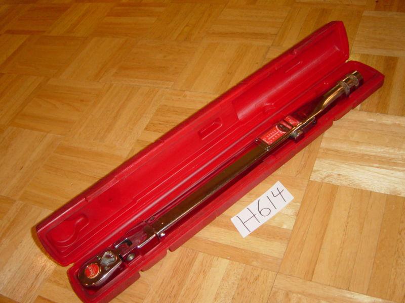 SNAP ON TOOLS 1/2 DRIVE ADJUSTABLE CLICK TYPE FLEX RATCHET TORQUE WRENCH 50 -250, US $199.99, image 8