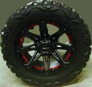 17" ballistic jester 6x5.5 w/ 37x13.50x17 nitto mud grappler mt wheels rims