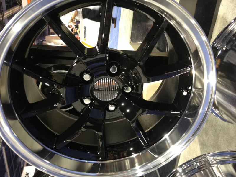 18 inch black ford mustang fr 500 oe factory replica wheels rims 5x4.5  18x9 18"