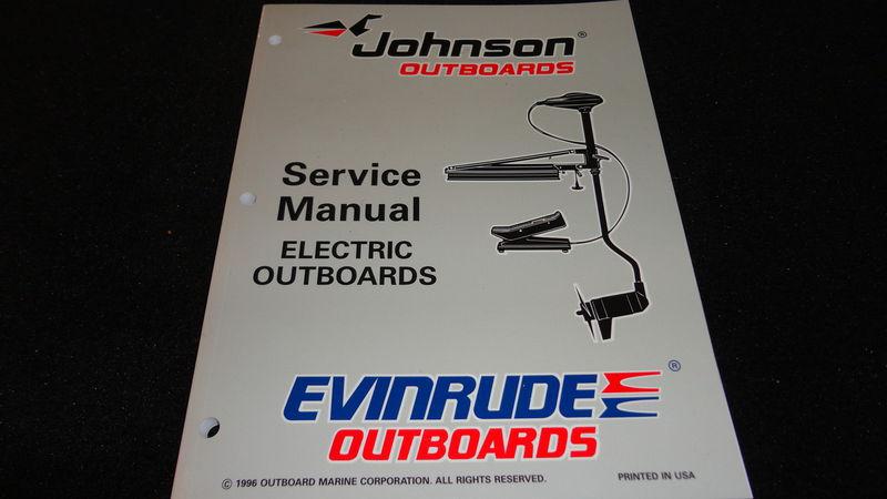 Used 1997 johnson evinrude service manual electric outboards #507260 boat repair
