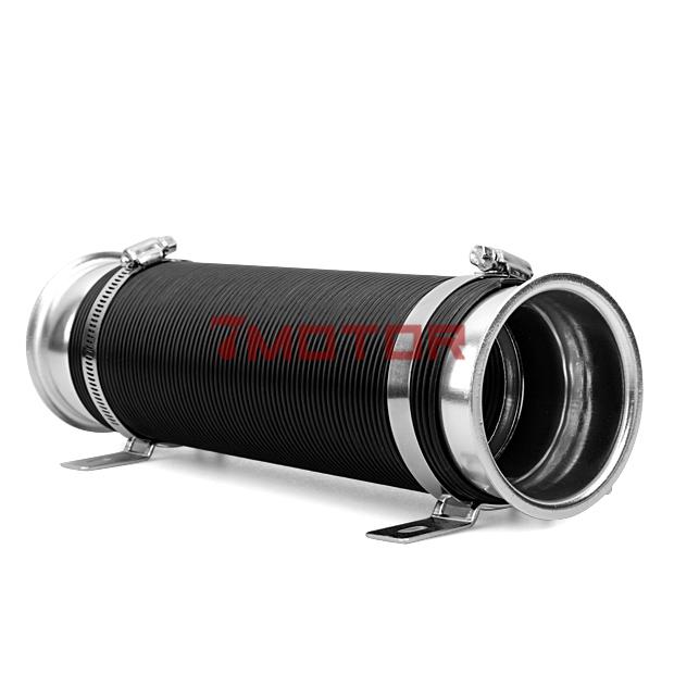 3" flexible expandable cold air intake pipe tube hose silver new universal fit 